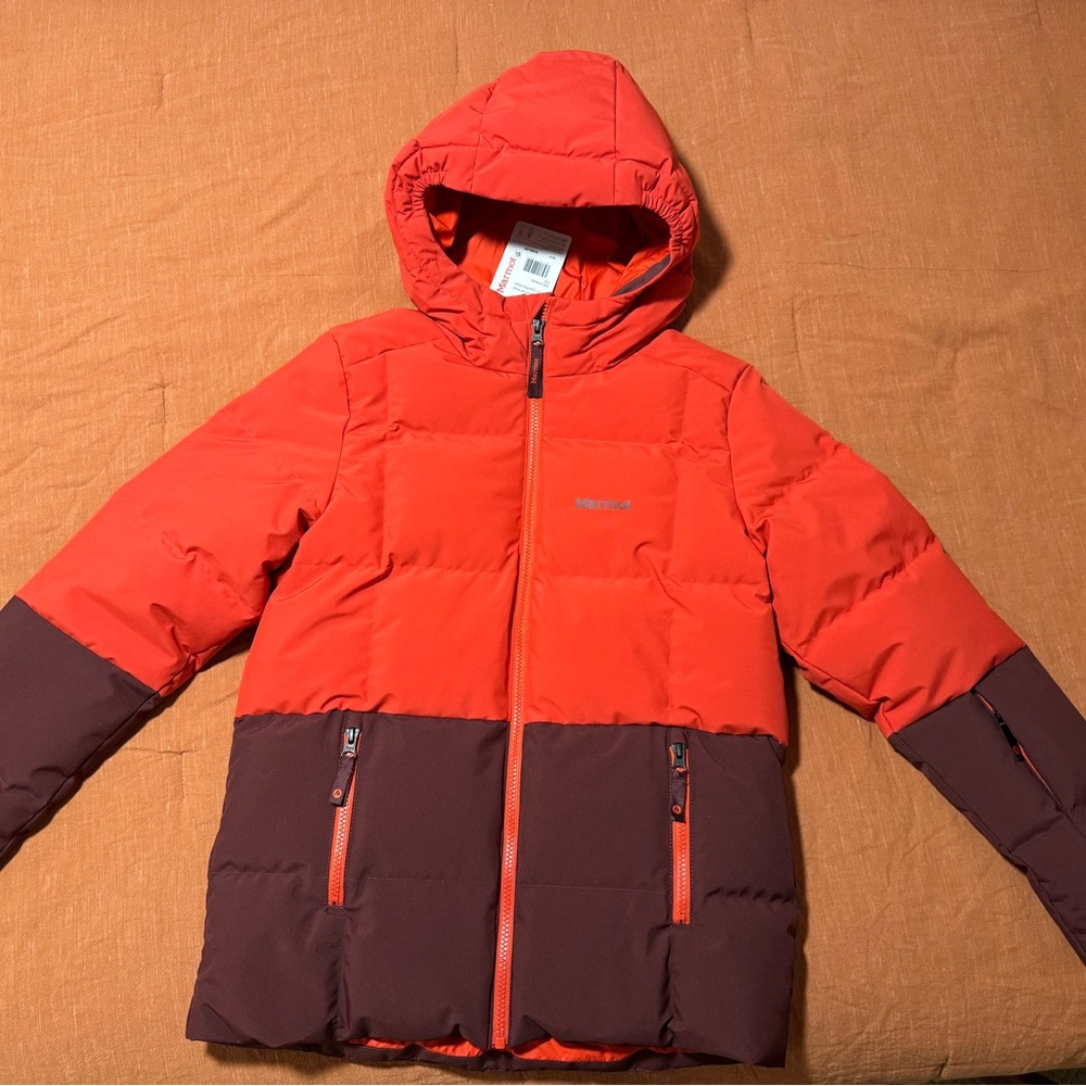 Marmot Kids Polar Down Jacket - Red & Maroon